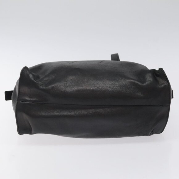PRADA Hand Bag Leather Black Auth - Picture 13 of 16